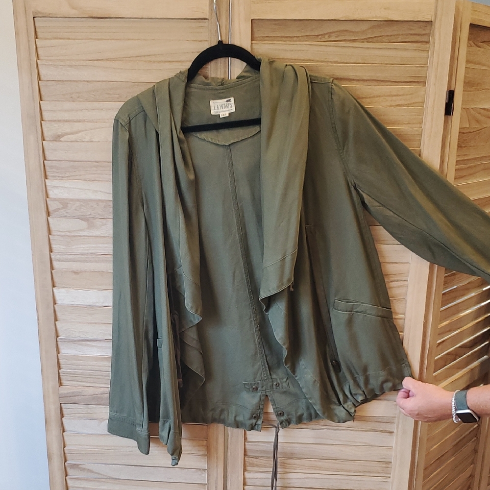 La Hearts  lightweight Utility style Jacket in Sage Green SZ  XS/S